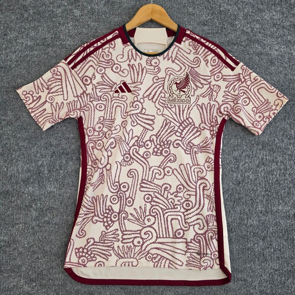 Mexico National Team Jersey Mens Small 2022 23 Away White Adidas Soccer Football